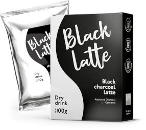 café con leche al carbón Black Latte