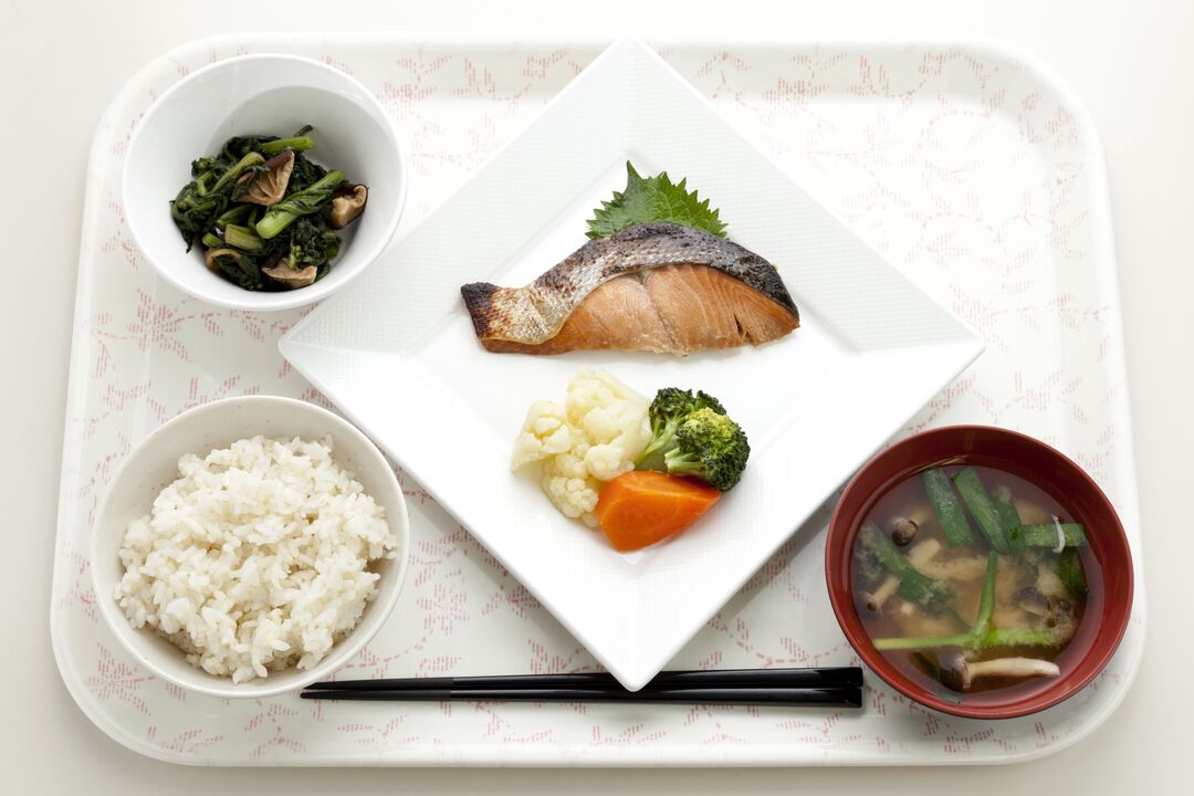 Platos de dieta japoneses durante 7 días